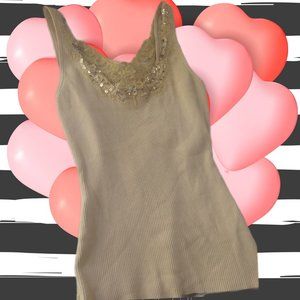 Vintage lace tank top